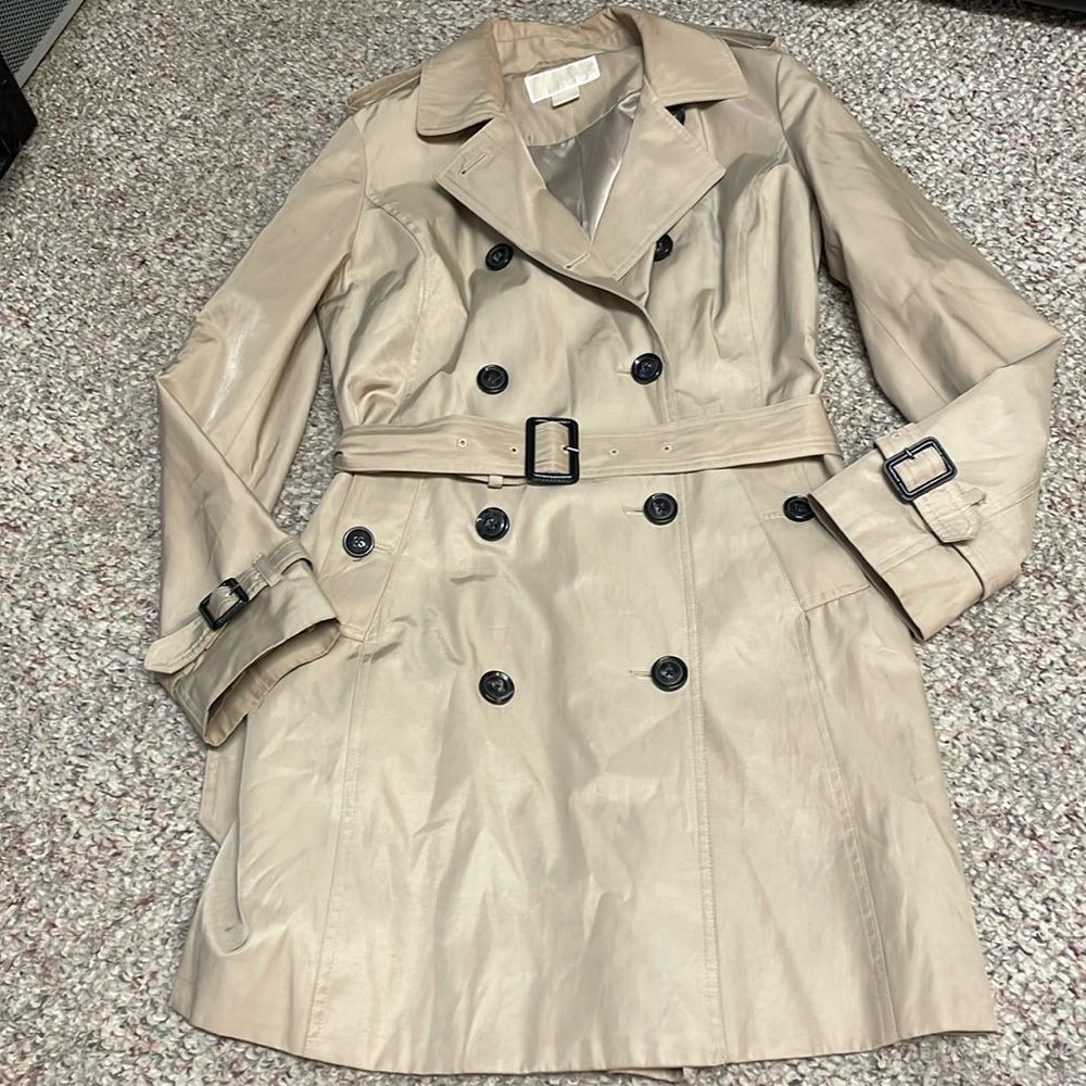 Michael kors like new tench coat